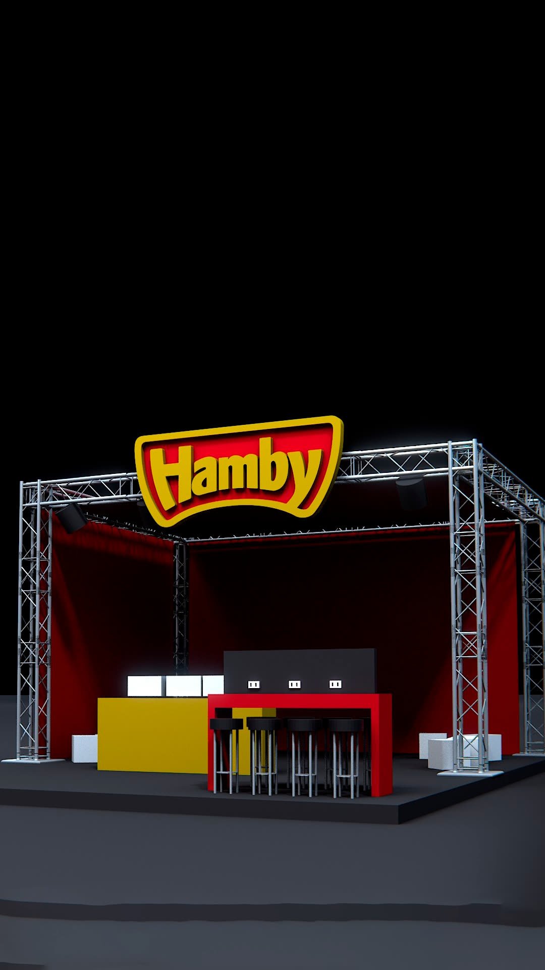 Stand Hamby — render tradicional